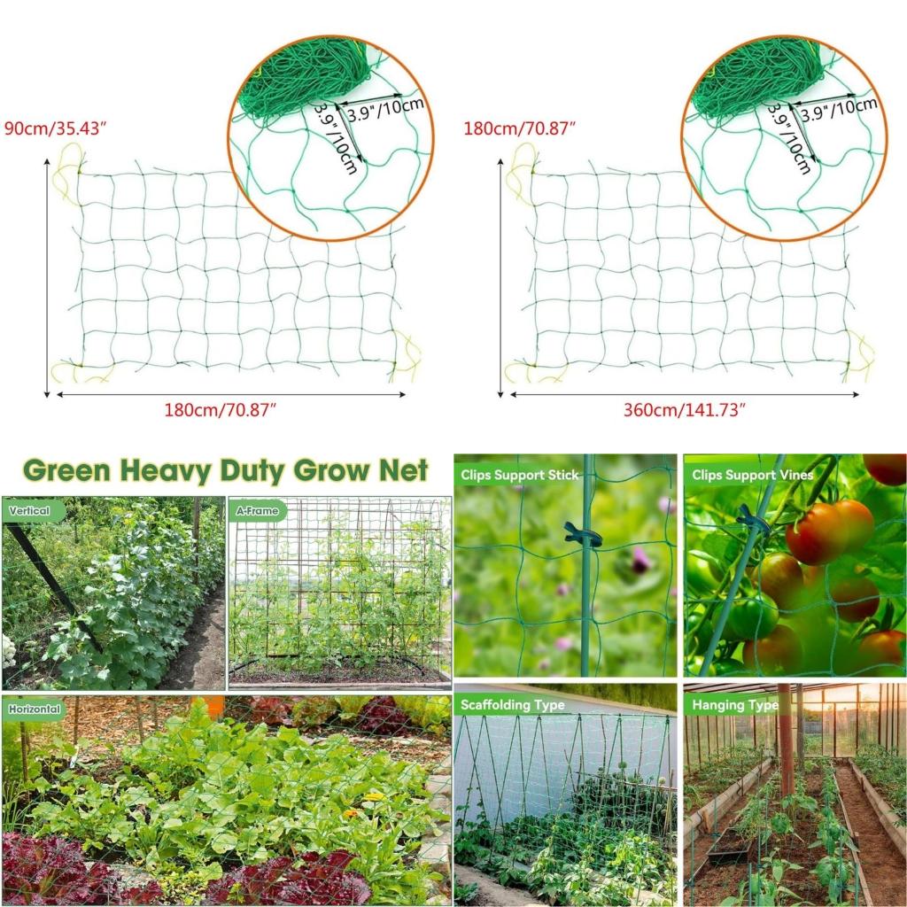 Agriculture Farming Net - Rete supporto per piante da giardino,