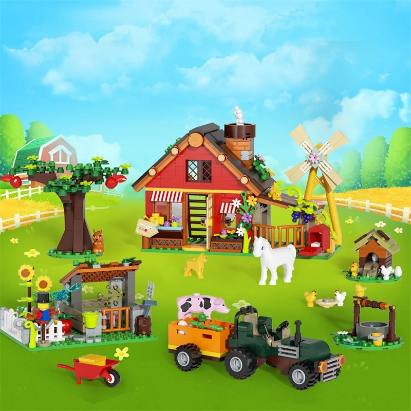 Agriculture Farming Certificate - Modellino Creativo di Fattoria con Mulino